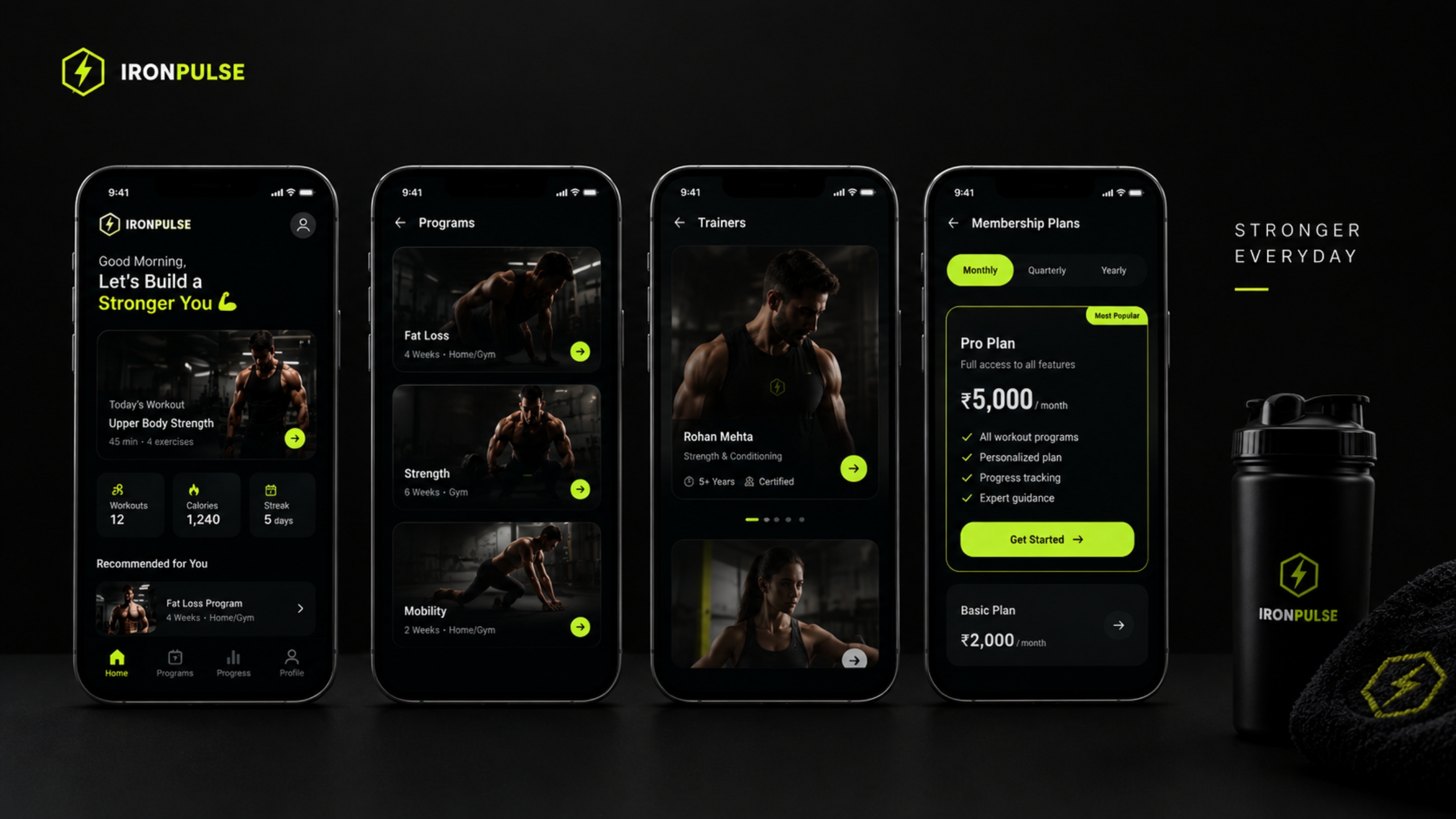 Booking flow — three taps